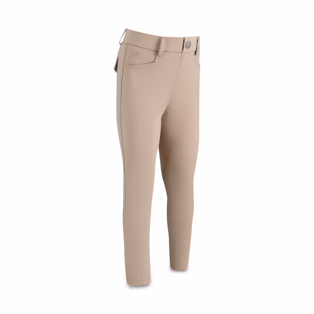 Sammy kids boy riding leggings full grip beige size 116
