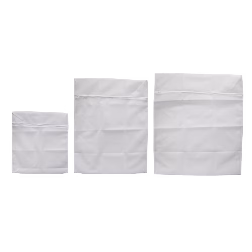 Washing bags white Set of 3, S(41x45cm),M(58x75cm),L(70x80cm