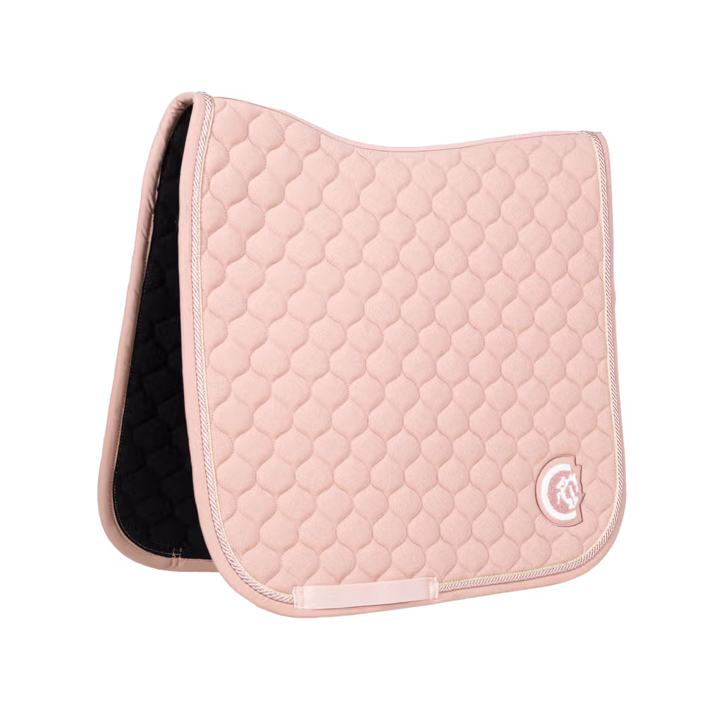 Saddle Pad onion quilt 3D logo dressage navy