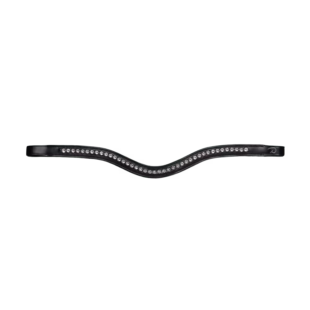 White Swarovski V-Shaped Browband