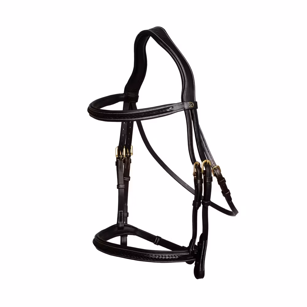 Plaited Noseband Bridle Without Flash