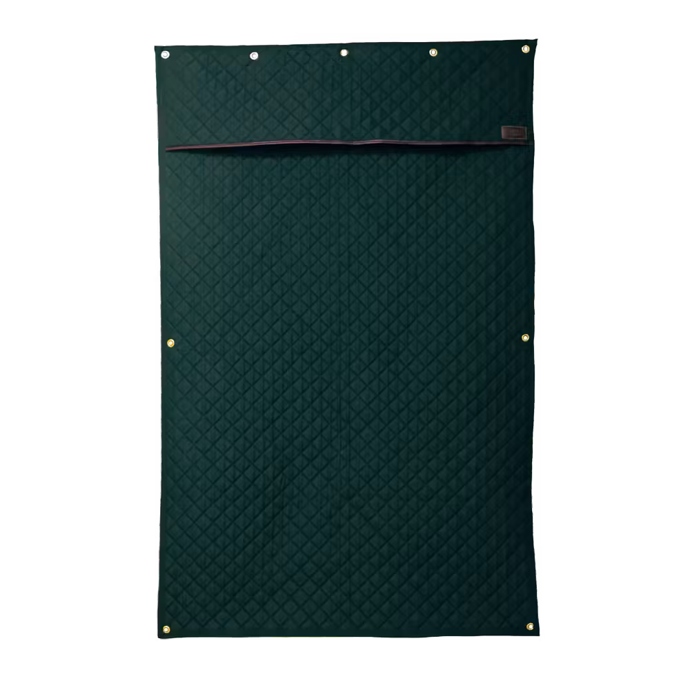 Stable curtain dark green
