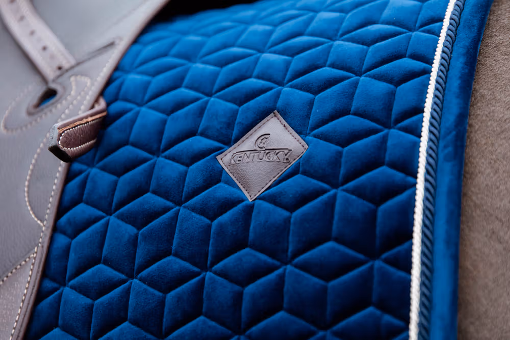Saddle Pad basic velvet dressage navy