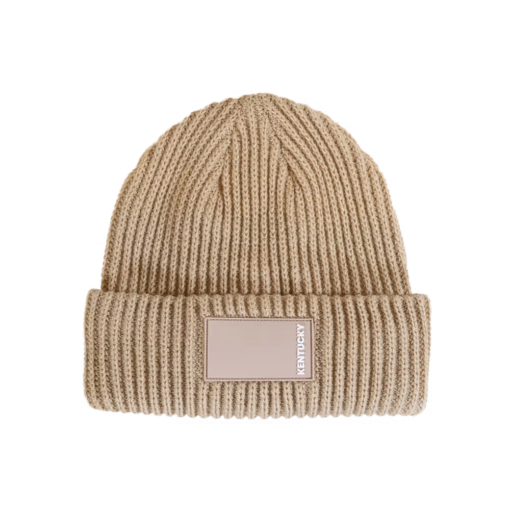 Beanie rubber logo navy