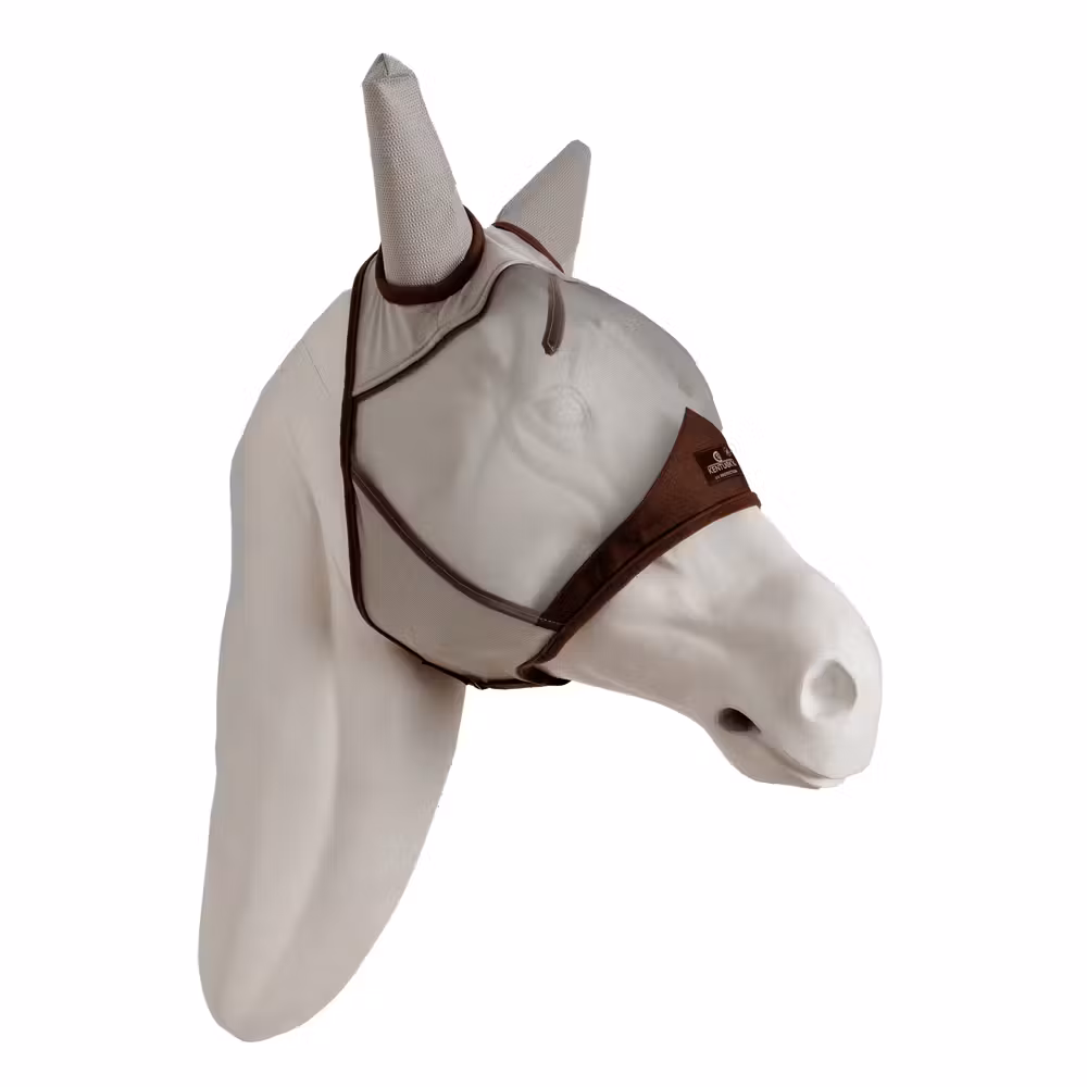 Fly mask classic with ears black Pony