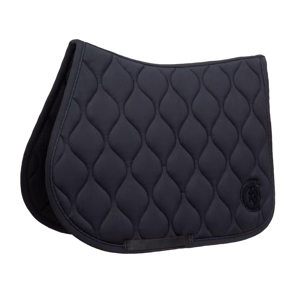 Saddle Pad wave 3D show jumping white