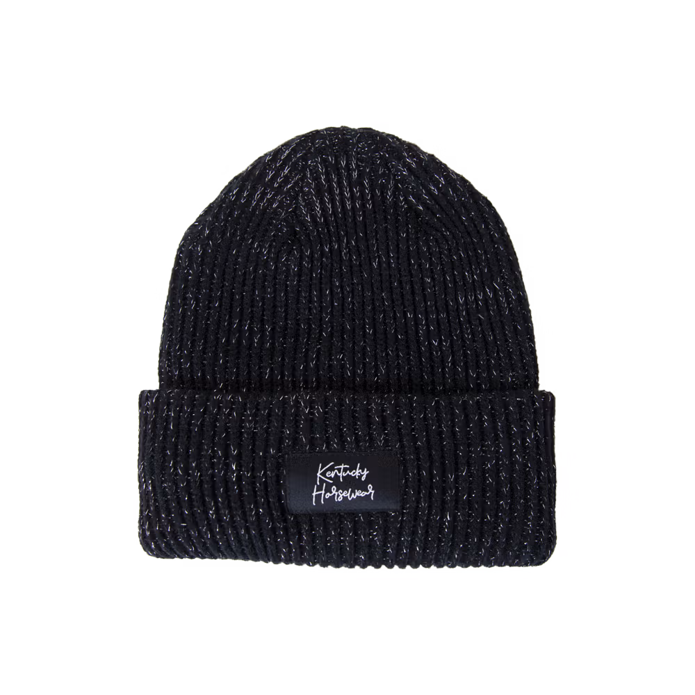 Beanie glitter navy