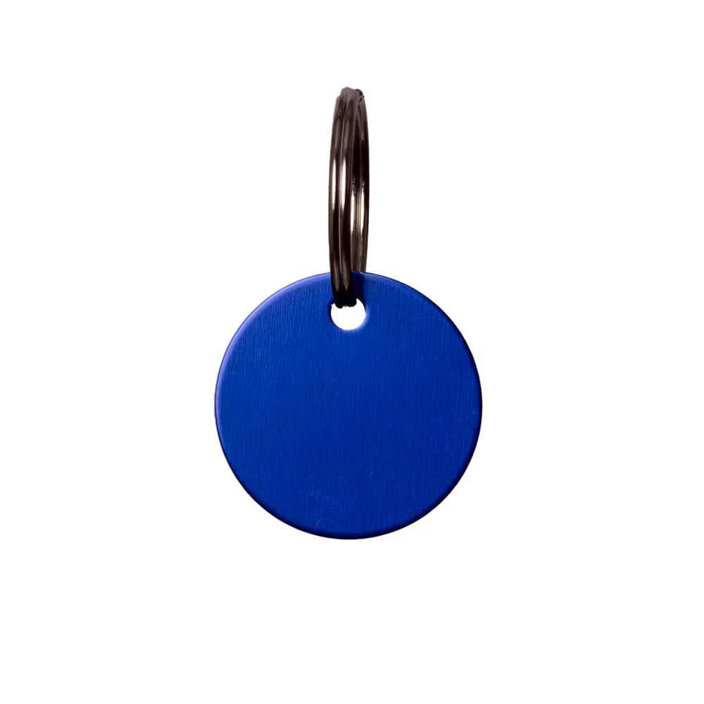 Name Plate round size S 2,2cm navy