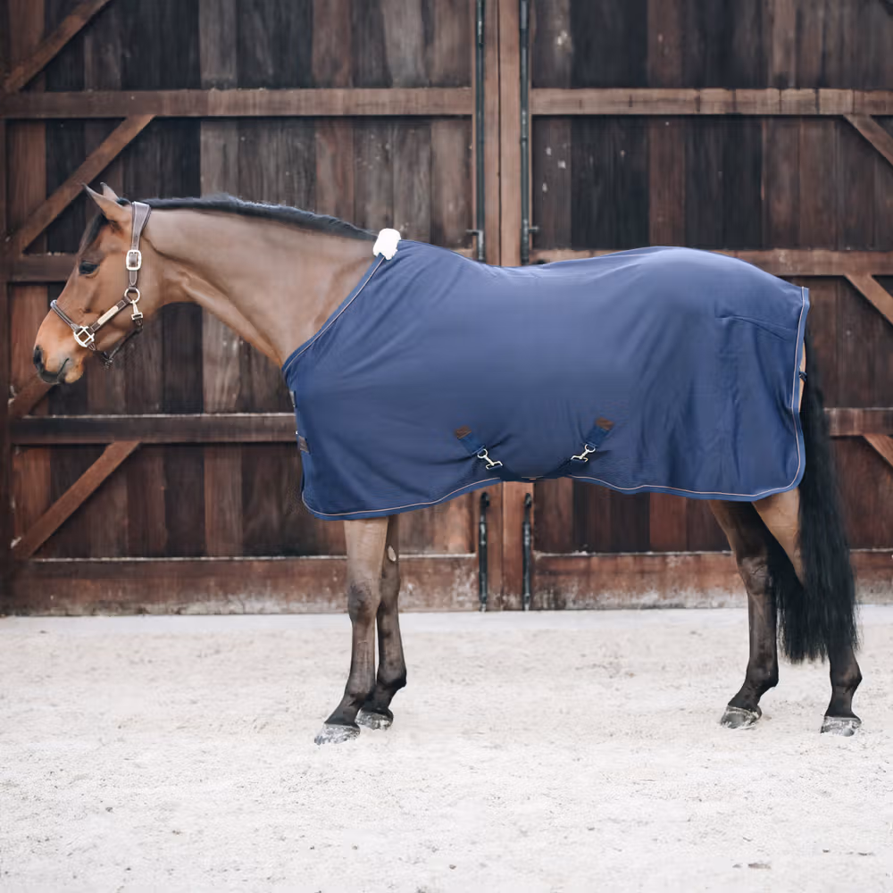 Cooler fleece rug navy 145-6'6