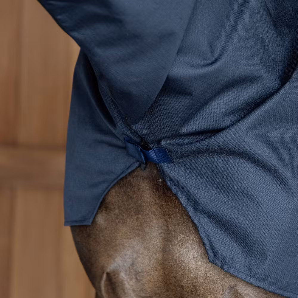 Waterproof Horse scarf navy classic Full