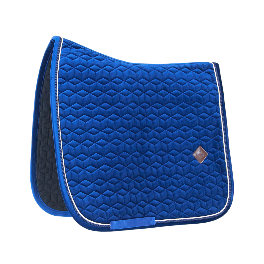 Saddle Pad basic velvet dressage navy