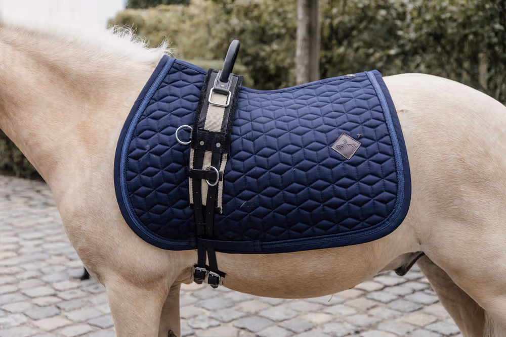 Saddle Pad glitter rope show jumping navy pony