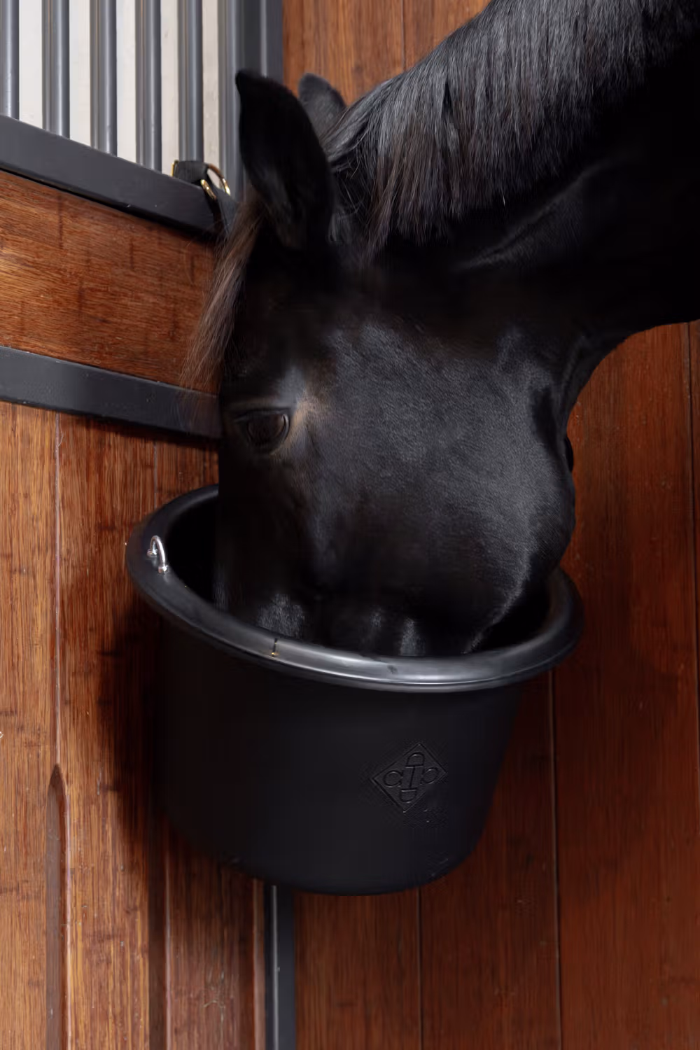 Feed bucket black 25L