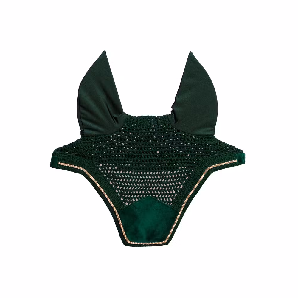 Fly veil Wellington velvet mustard cob