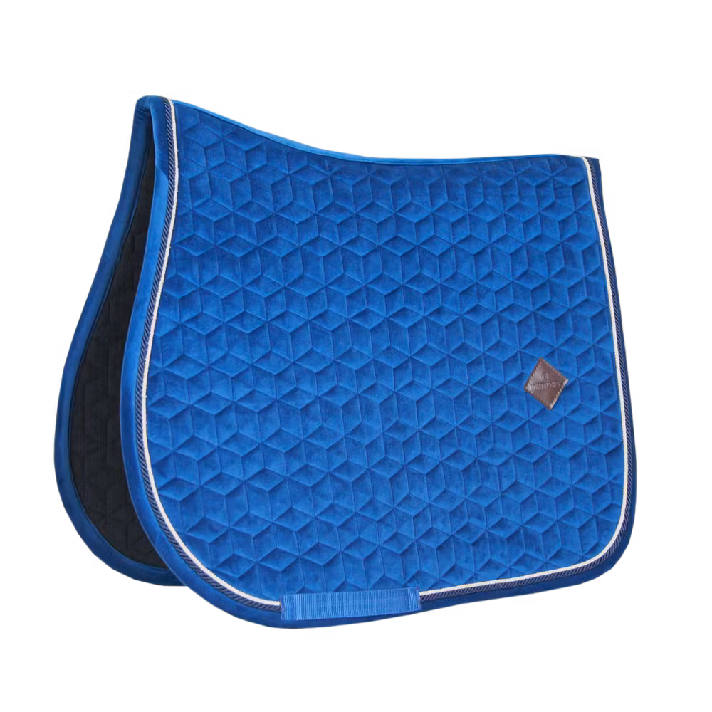 Saddle Pad basic velvet jumping cob navy