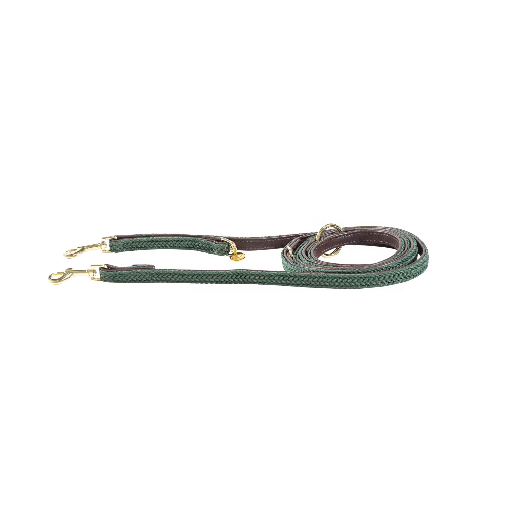 Plaited Nylon dog lead grey 2m