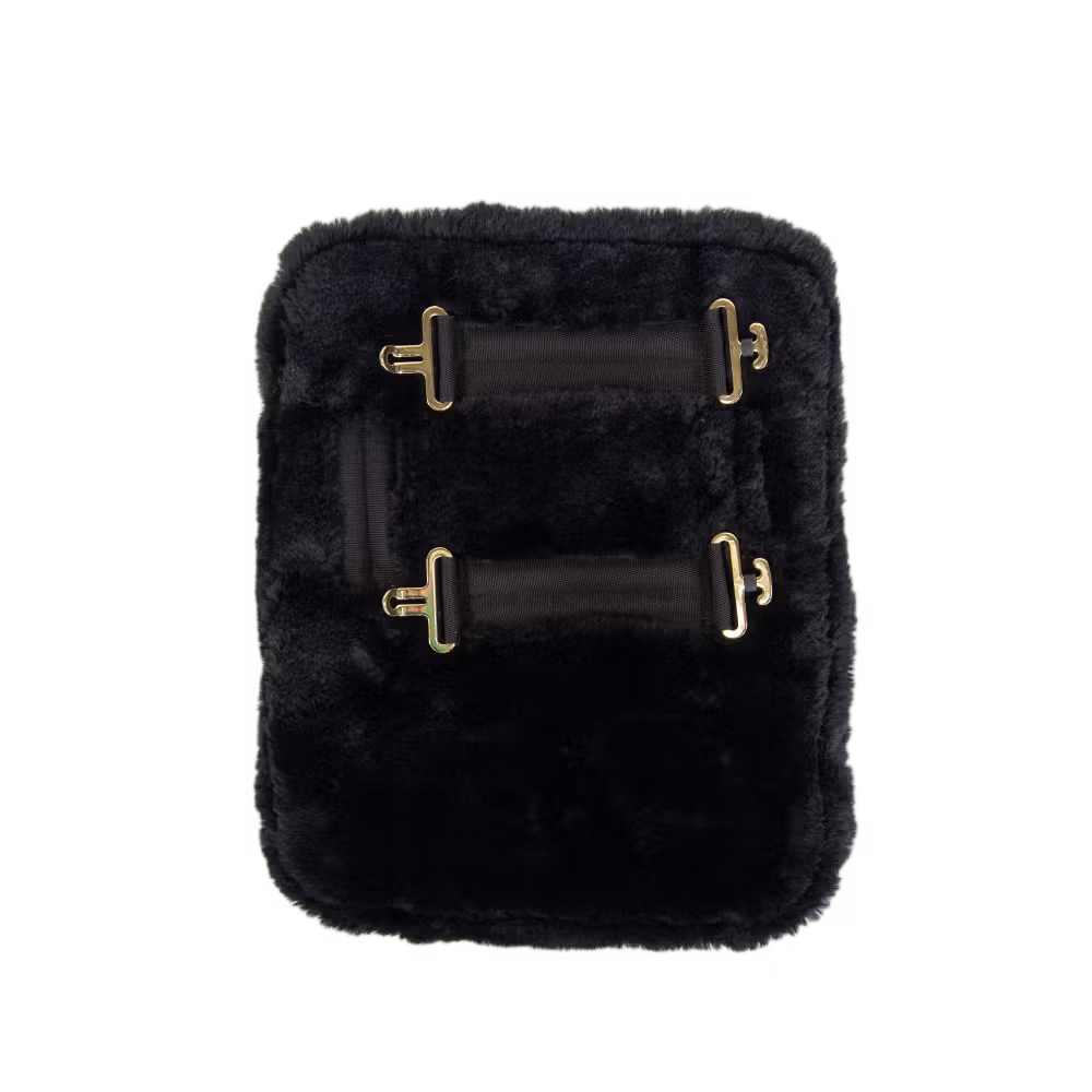 Chest expander vegan sheepskin 1 buckle black