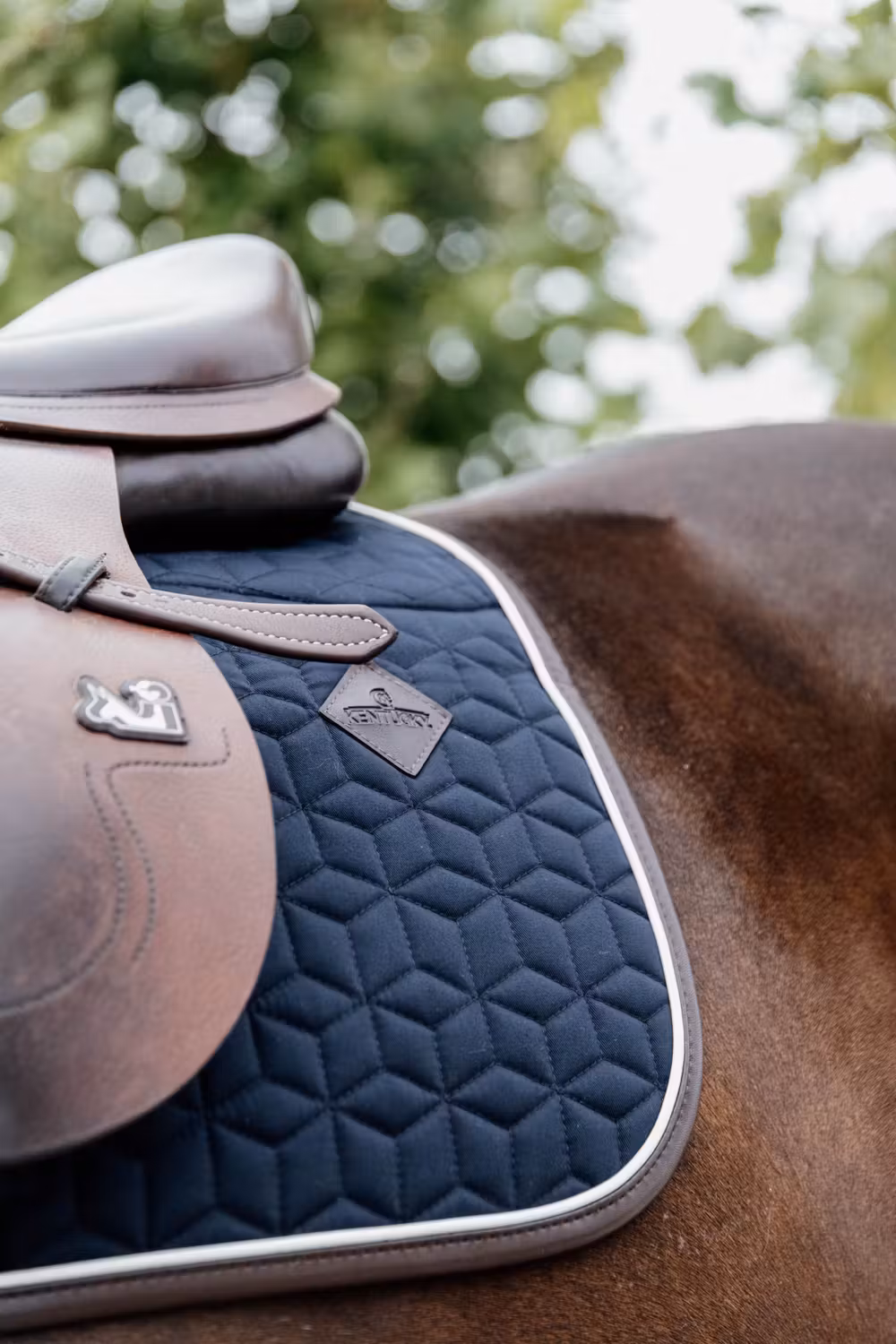 Skin Friendly Saddle Pad jumping navy