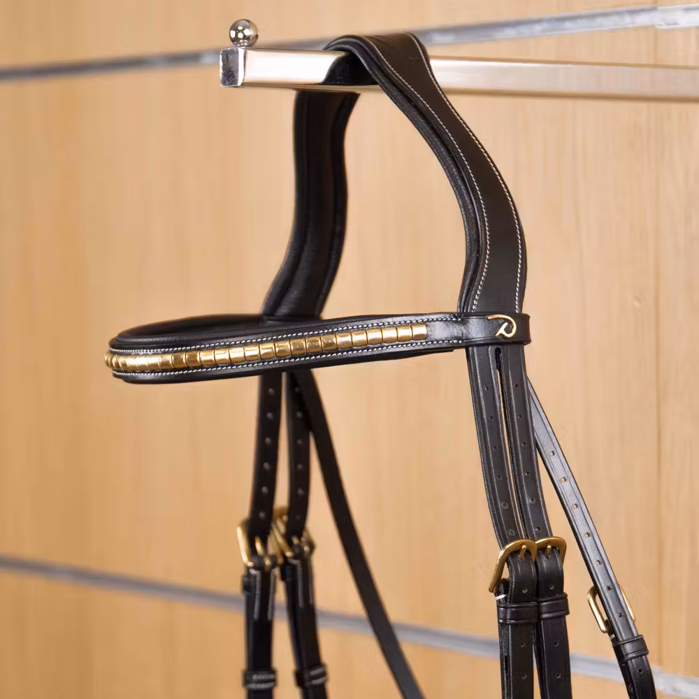 Brass Clincher Straight Browband