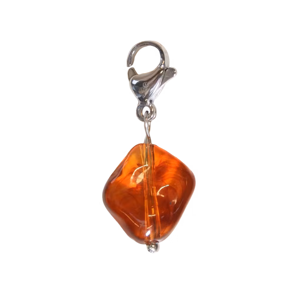 Lucky charm stone brown size S