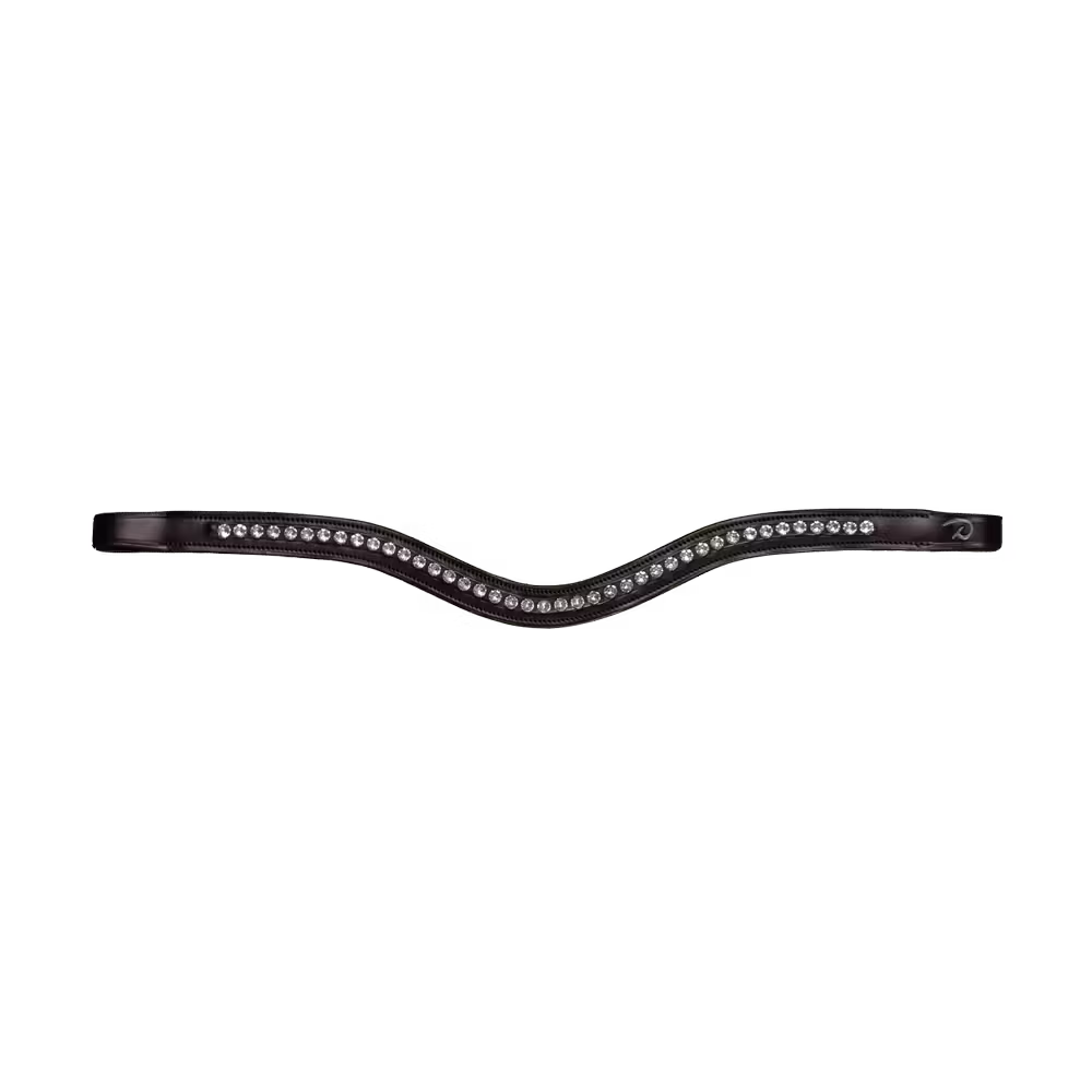 White Swarovski V-Shaped Browband