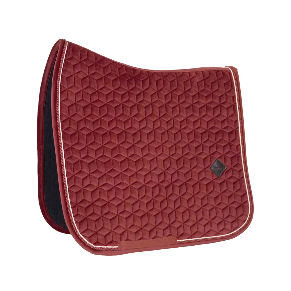 Saddle Pad velvet dressage old rose