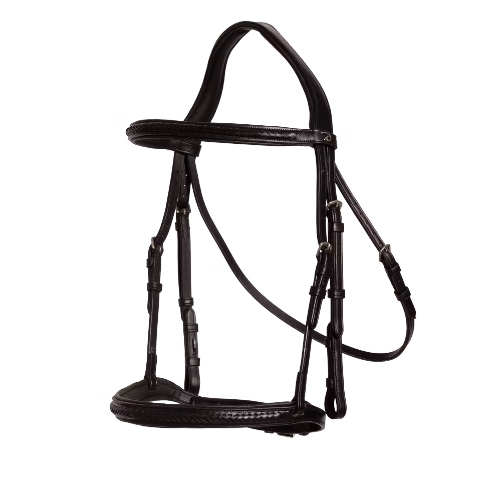 Plaited Noseband Bridle Without Flash