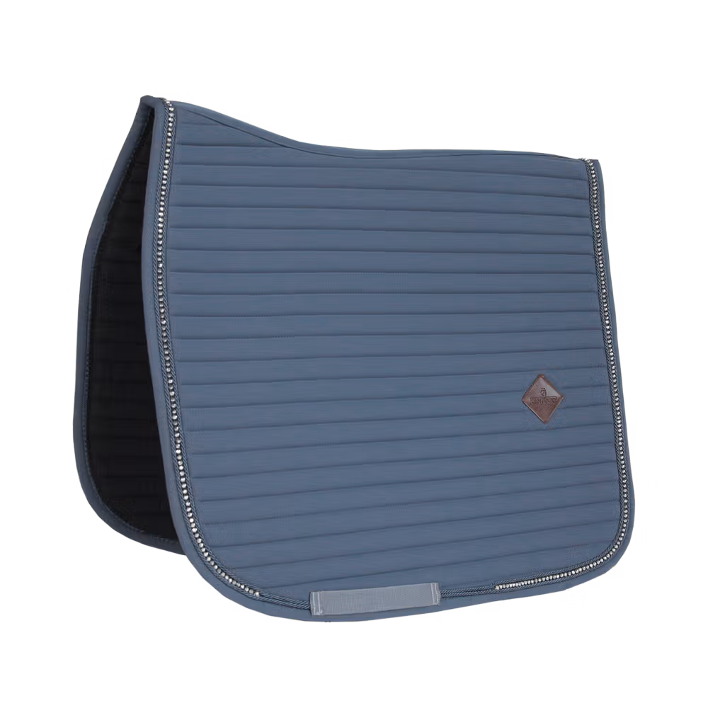 Saddle Pad pearls show dressage black