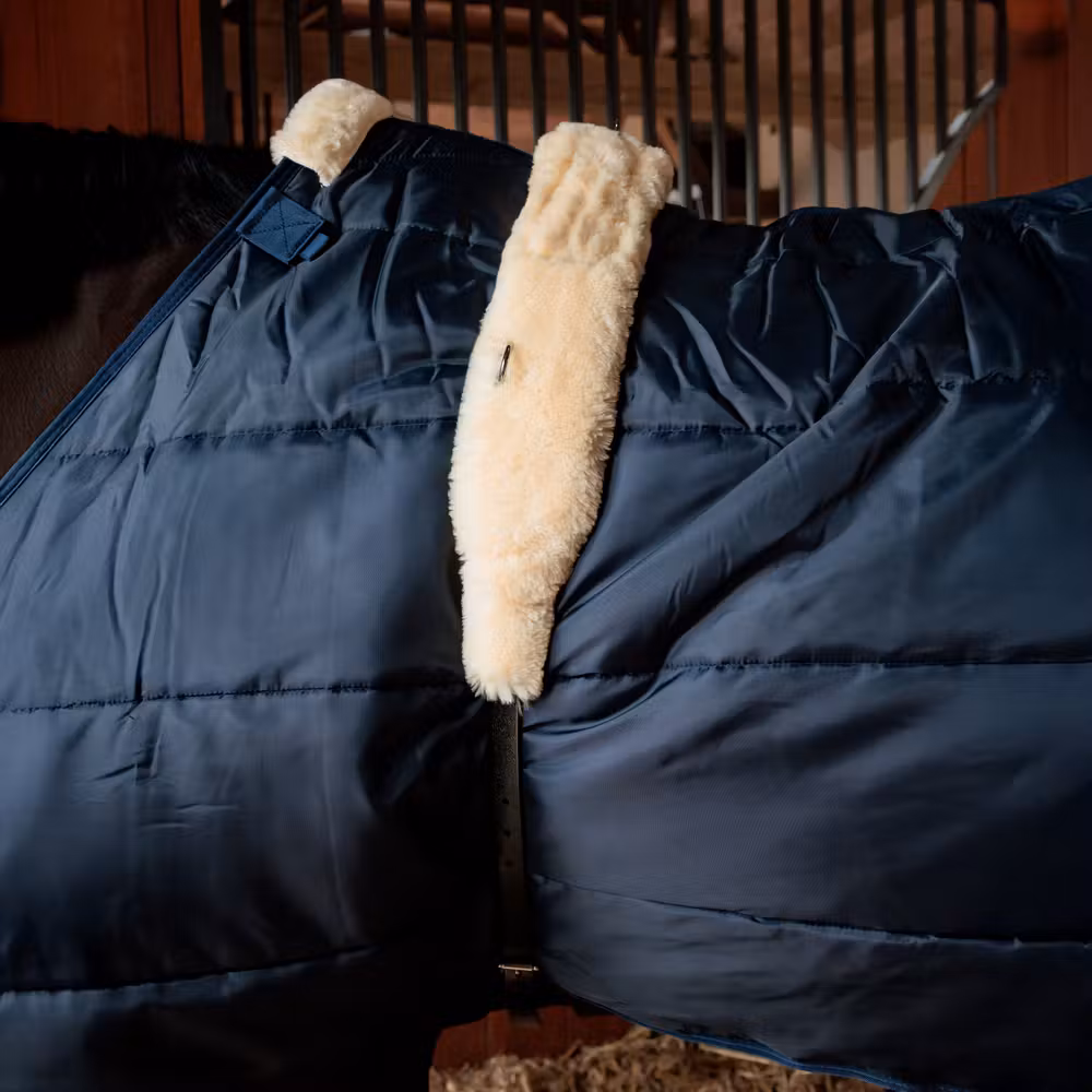 Sheepskin Nylon walker girth Full black