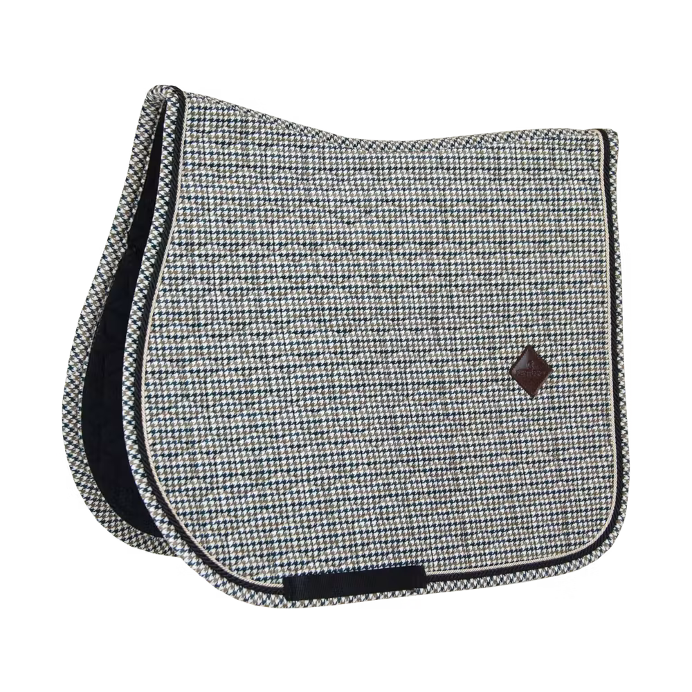 Saddle Pad Pied-de-Poule jumping black
