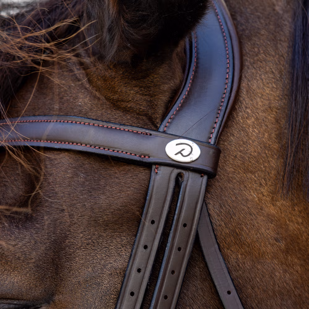 Bridle Medium noseband soft leathersoft coll Full/brown