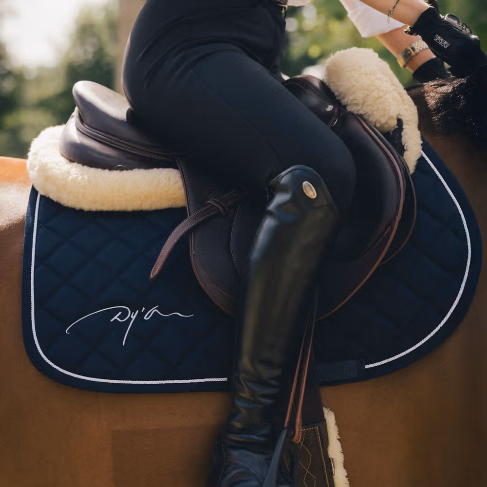 Saddle Pad Diamond Navy Full