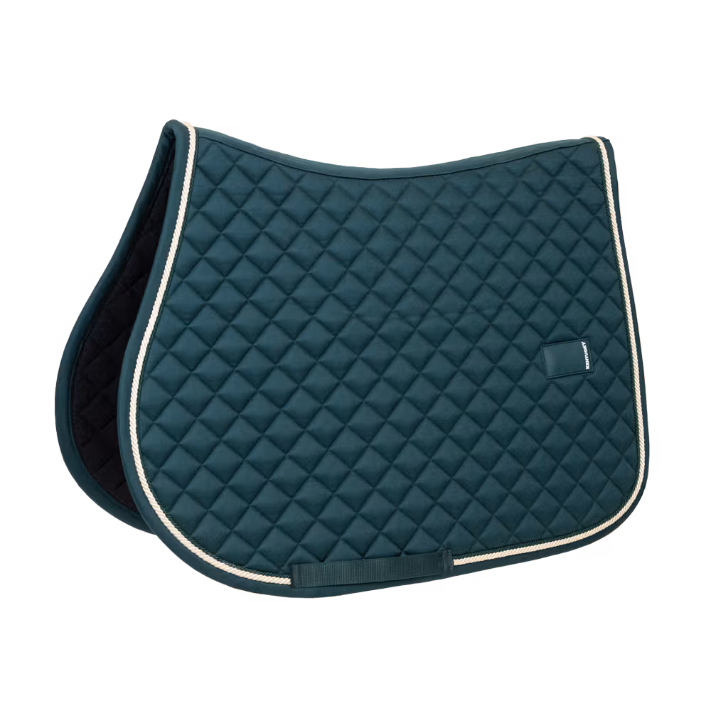 Saddle Pad diamond rope jumping pine green