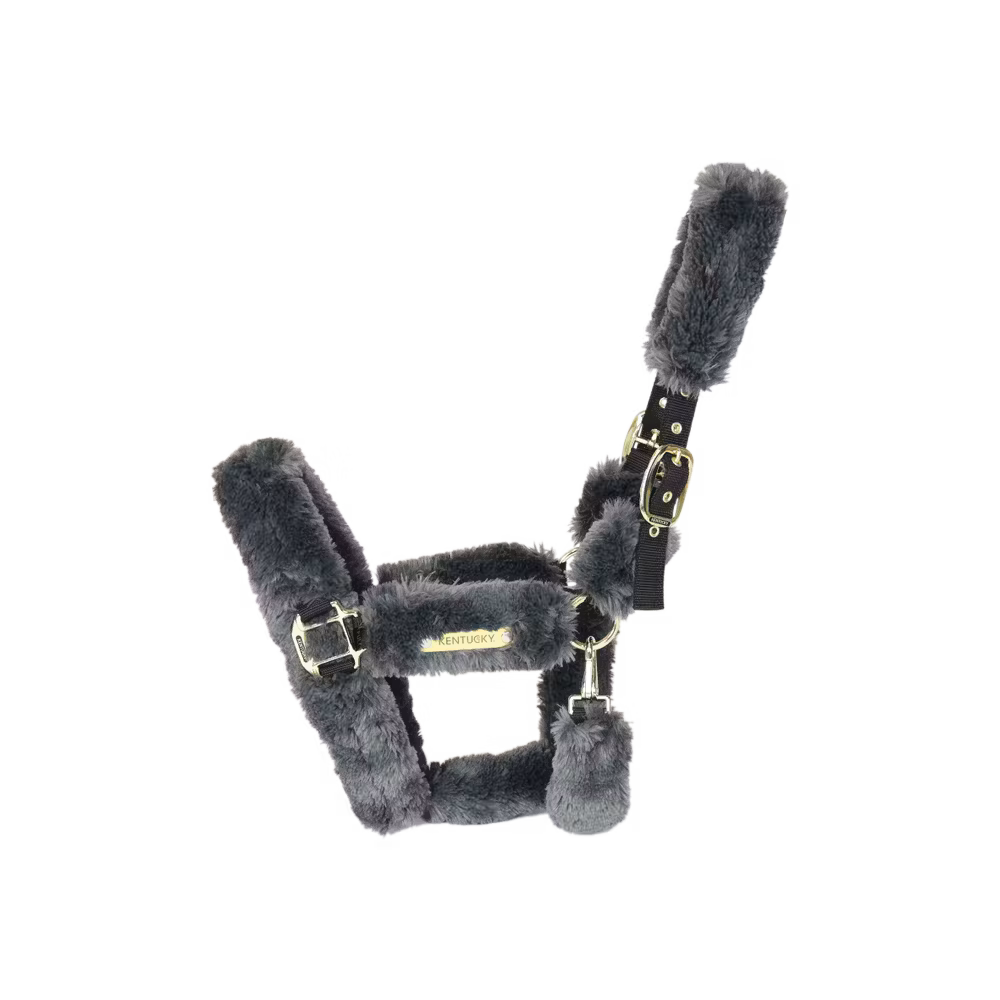 Sheepskin Shipping Halter natural Pony