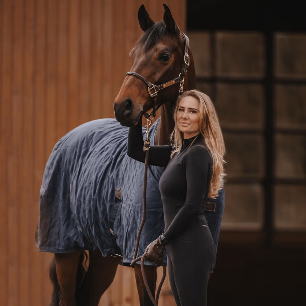 Stable Rug 0g navy 145-6'6