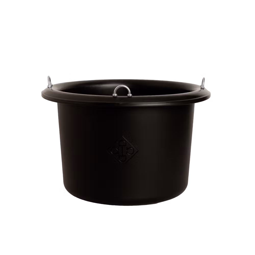 Feed bucket black 25L