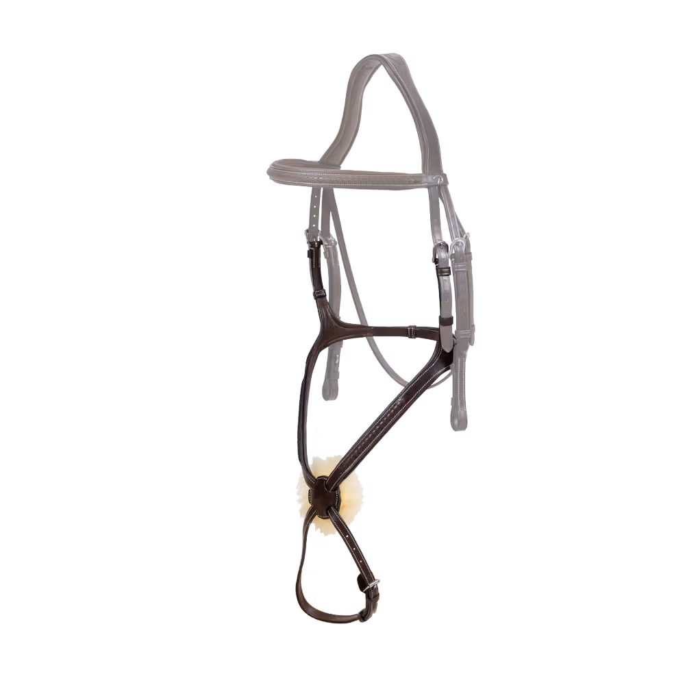 Plaited Figure 8 Noseband BROWN OVER
