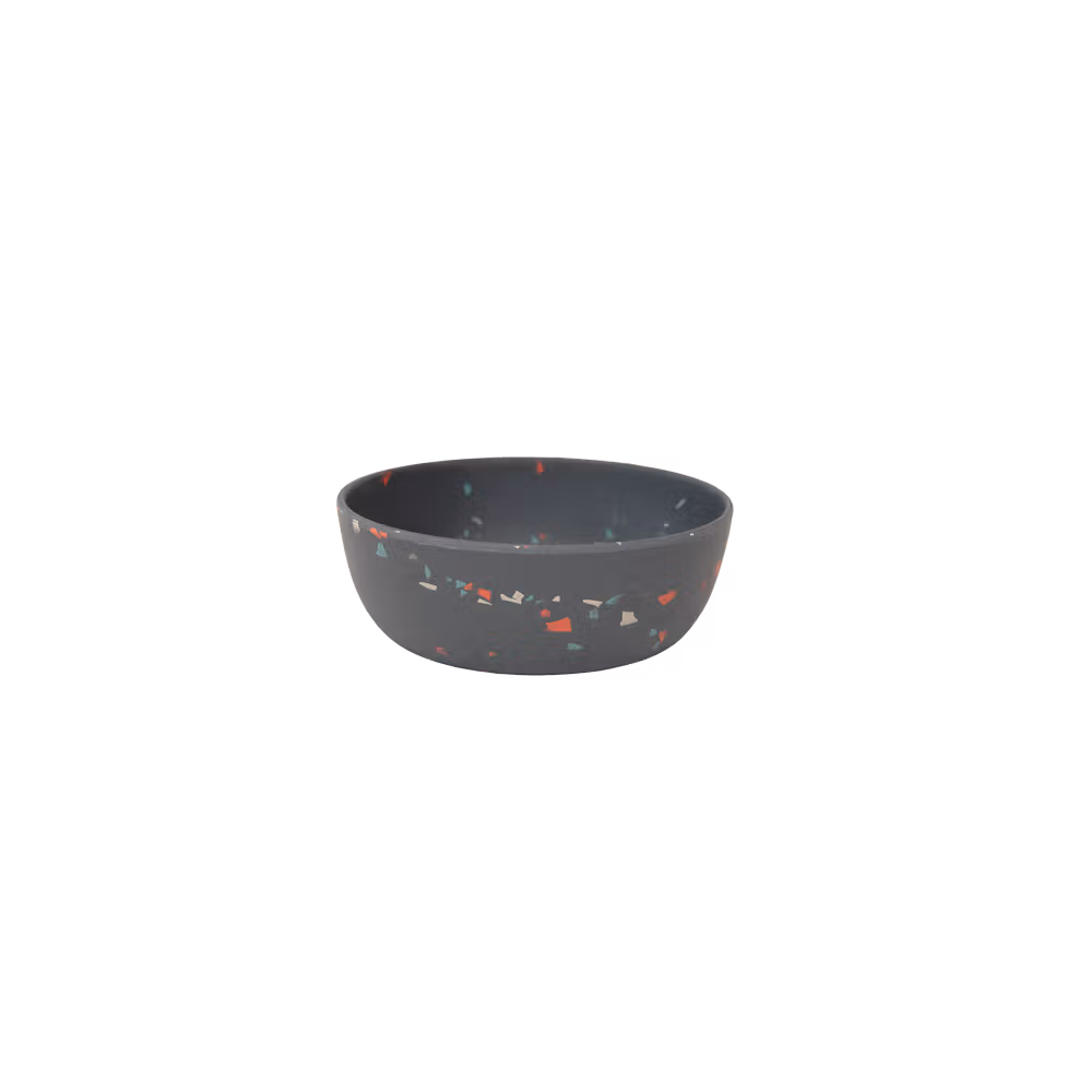 Dog Bowl bamboo terazzo grey size S 14*6cm