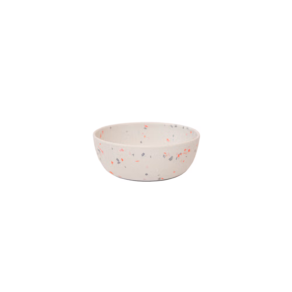 Dog Bowl bamboo terazzo grey size S 14*6cm