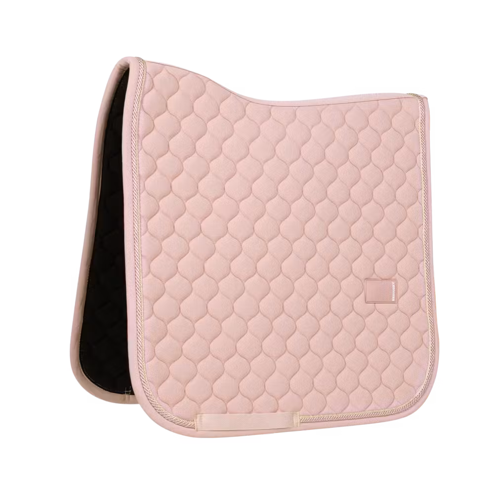 Saddle Pad onion quilt rubber logo dressage navy