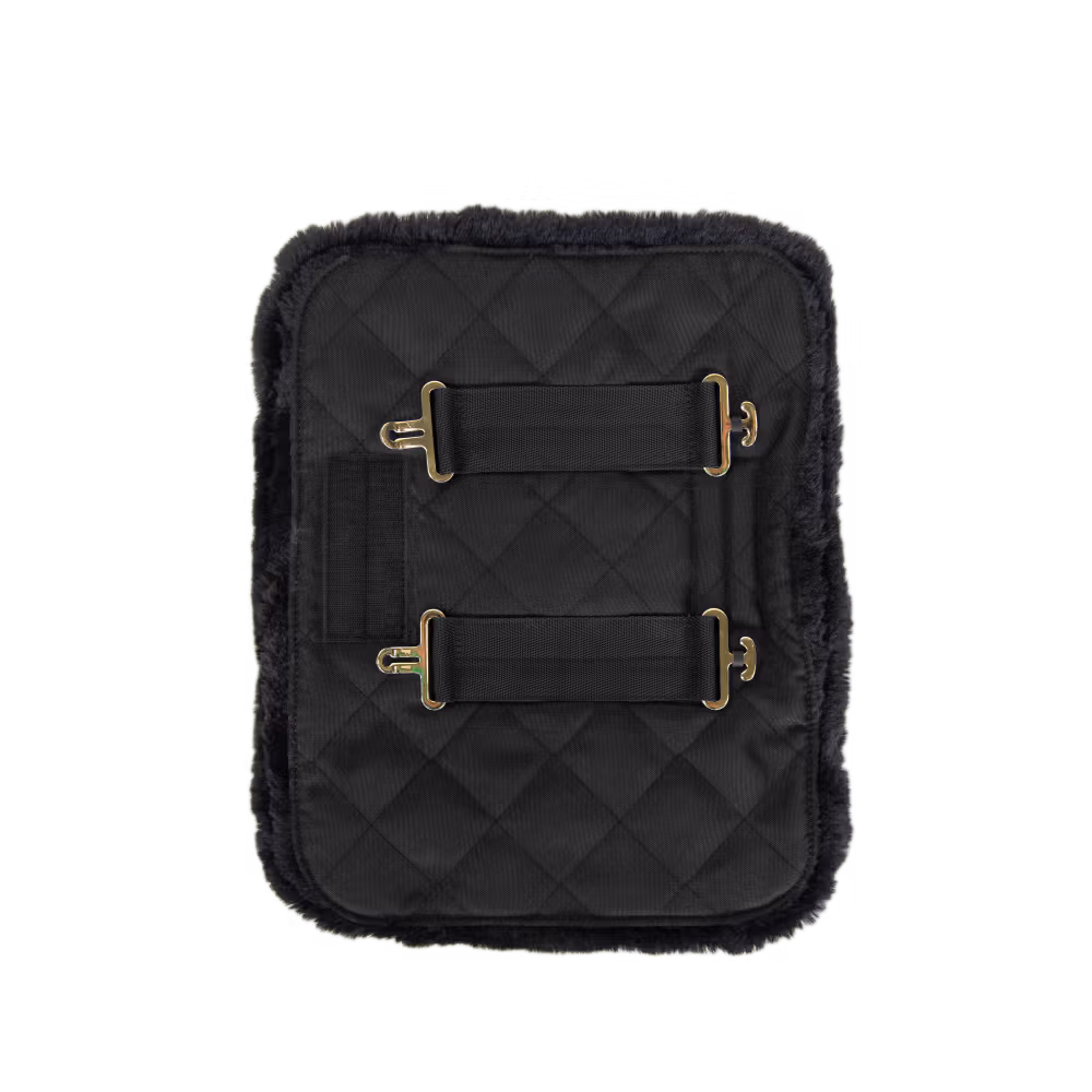 Chest expander quilted with sheepskin 2 buckles black