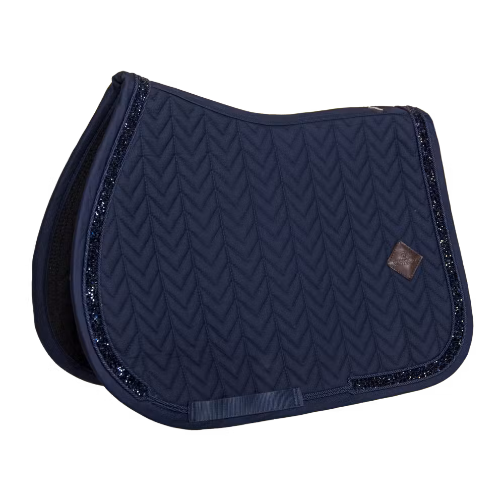 Saddle Pad glitter stone pony navy