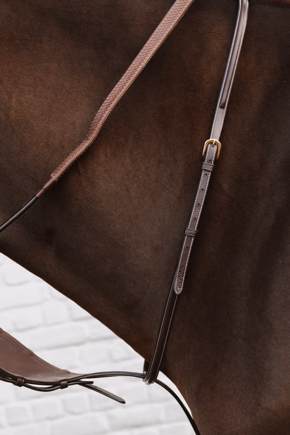 Soft leather BIB Martingale DY coll, Full/brown