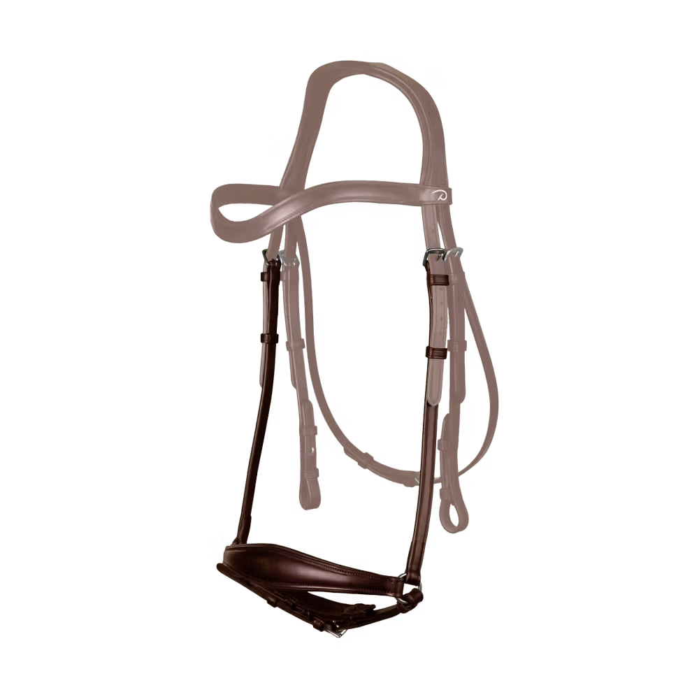 Matte Drop Noseband With Pull Back