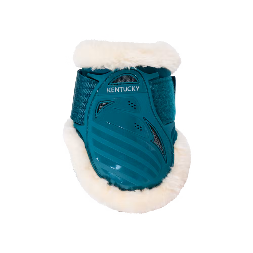 Vegan Sheepskin young horse fetlock boots bordeaux XS