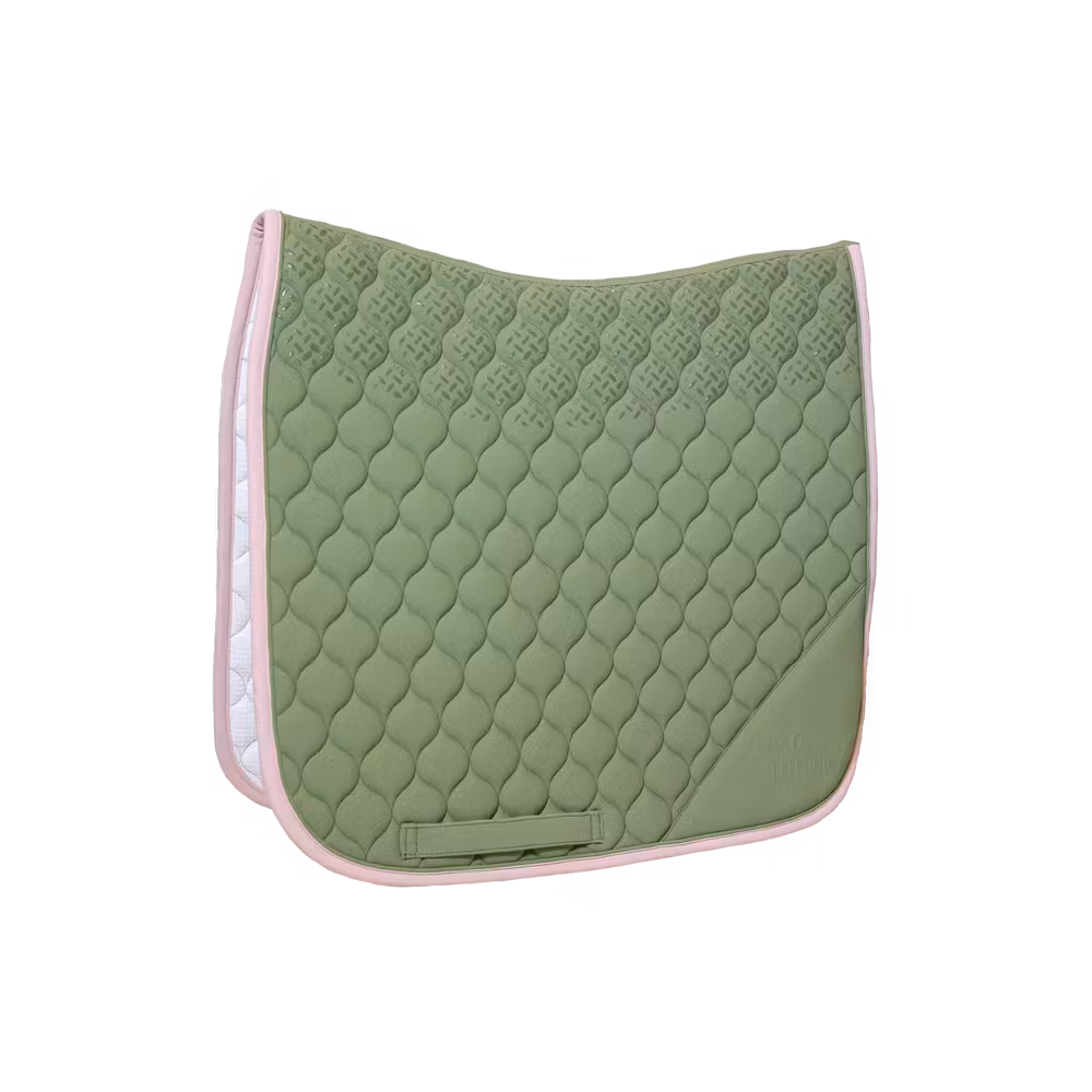 Saddle Pad softshell onion quilt dressage kaki-old rose