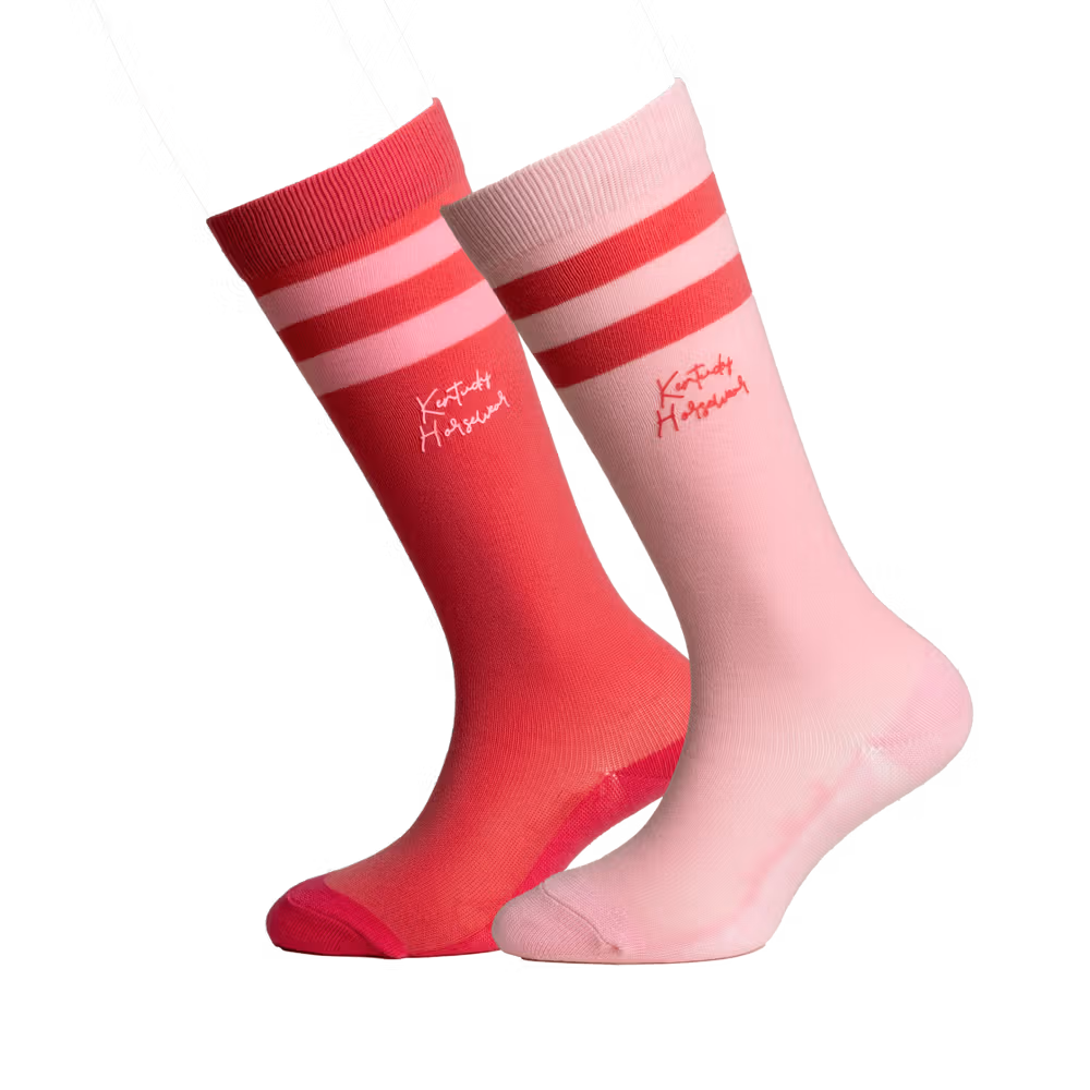 Kids Socks stripes Set of 2 navy/light rose 27/30