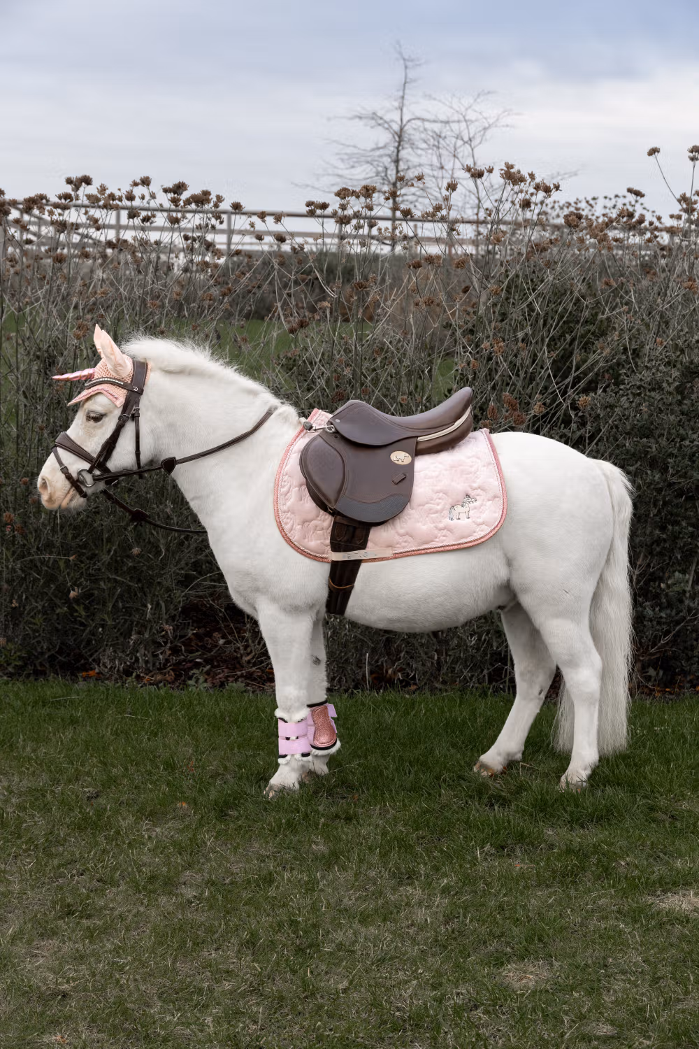 Saddle Pad unicorn glitter pony light rose