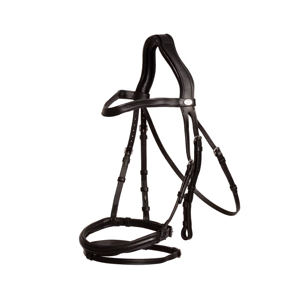 Flash noseband Bridle soft leathersoft coll Full/black