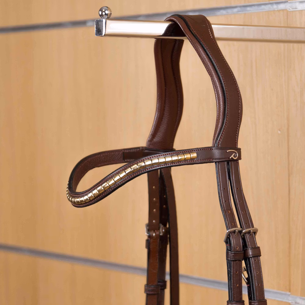 Brass Clincher Straight Browband